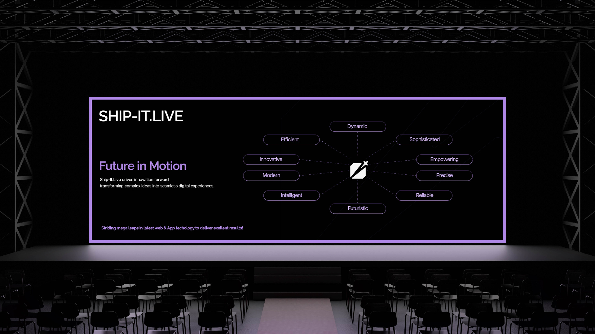 Ship-it.live stage screen mockup