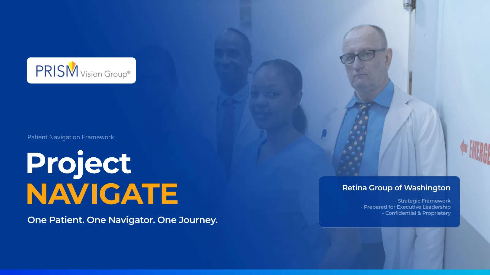 Project NAVIGATE presentation, slide 1