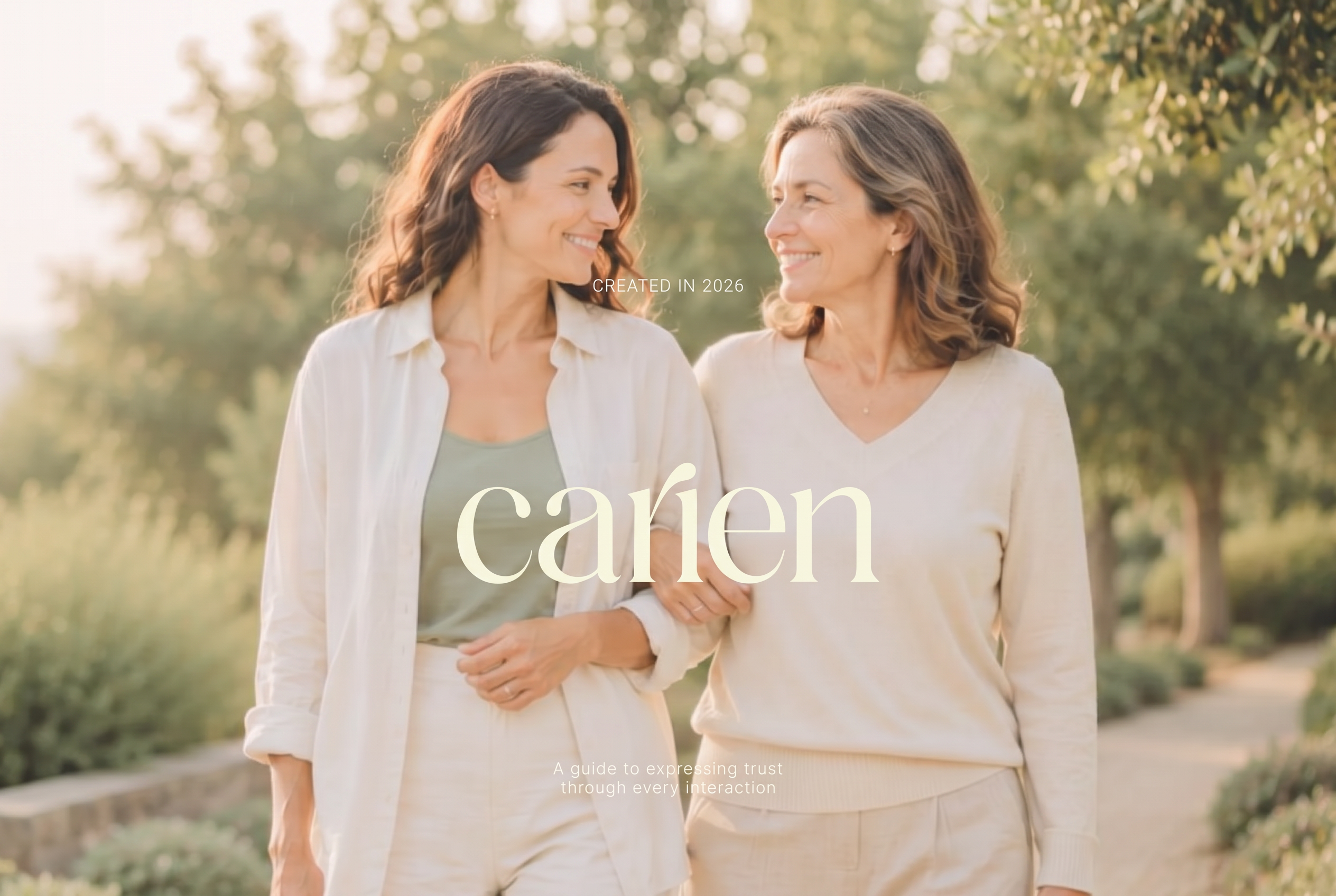 Carien family care brand identity and application system